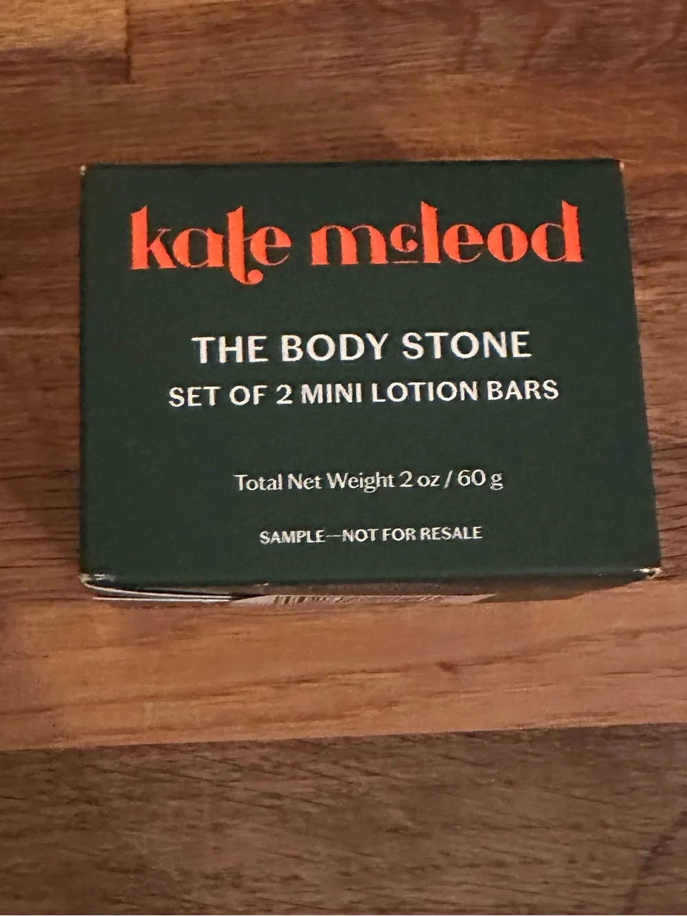 Kate McLeod set of 2 mini lotion bars NEW